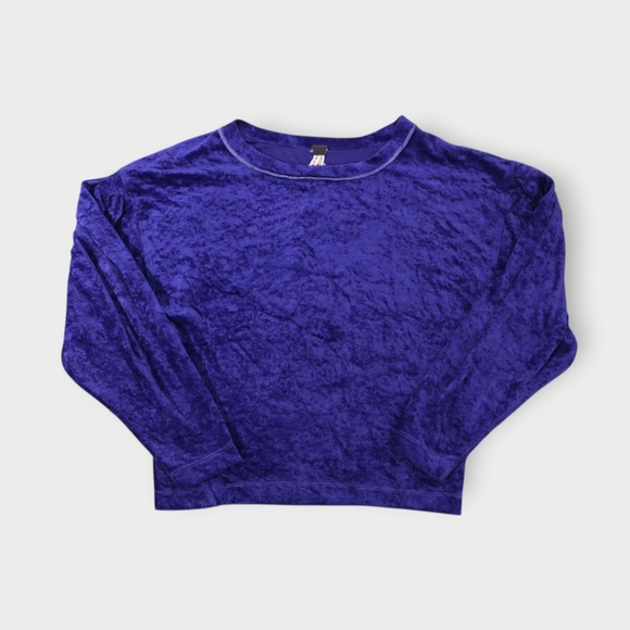 Free People Plenty of Pleats Top Small 2 4 Oversized Dolman Contrast Stitching - Picture 5 of 6